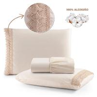 Jogo De Lençol Queen Suavitec Com Grippir 3 Peças - Rosê - 2