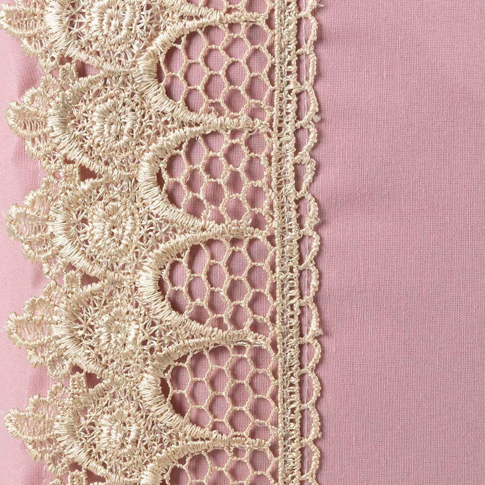 Jogo De Lençol Solteiro Suavitec Com Grippir 2 Peças - Rosê - 3