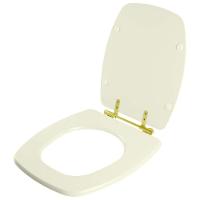 Assento Sanitário Stylus Pergamon Para Louça Celite Com Ferragem Dourada - 6