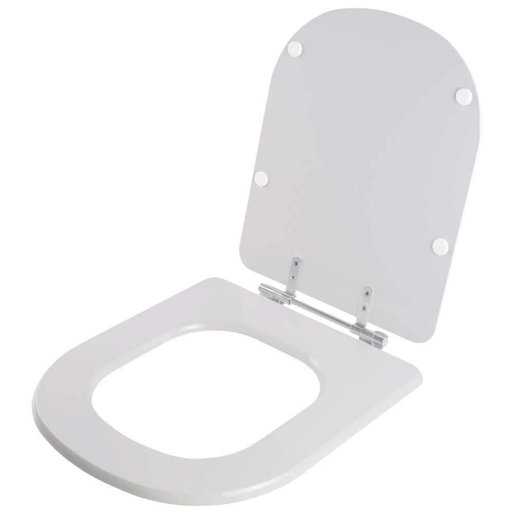 Tampa De Vaso Laqueado Square Cinza Claro Para Louça Lorenzetti - 6