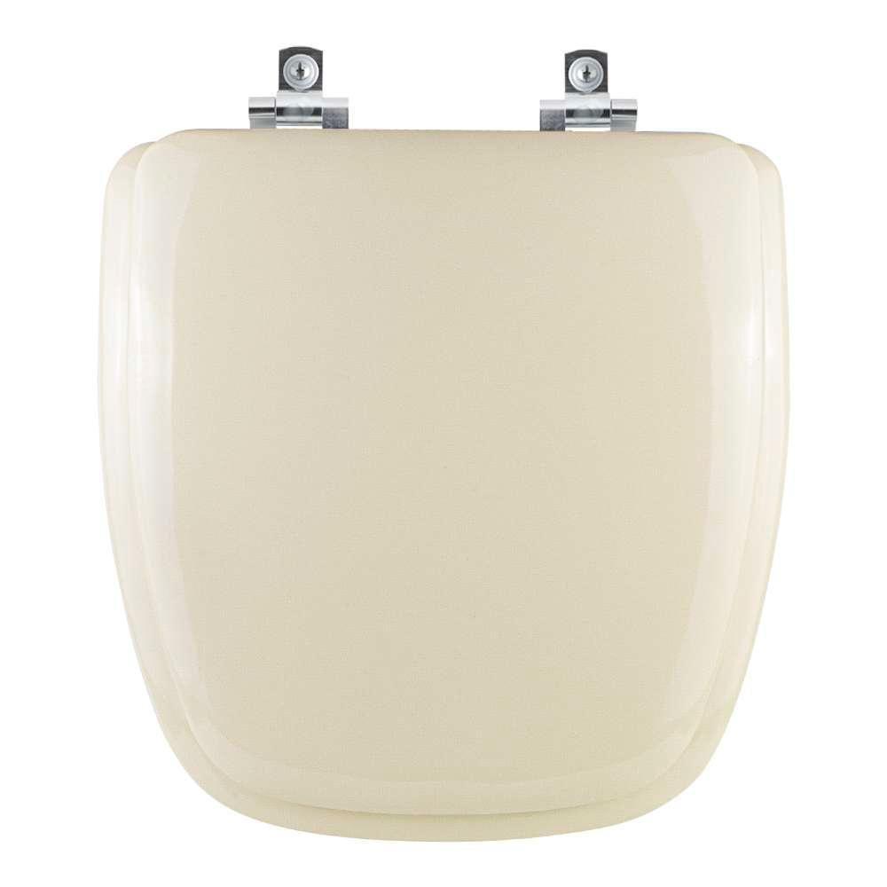 Tampa De Vaso Almofadado Soft Close Fit Bege Claro Para Bacia Celite - 1