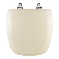 Tampa De Vaso Almofadado Soft Close Fit Bege Claro Para Bacia Celite - 1