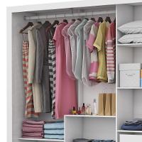 Guarda Roupa Dubai Com 3 Portas De Correr 3 Gavetas Carioca Branco
