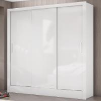 Guarda Roupa Dubai Com 3 Portas De Correr 3 Gavetas Carioca Branco - 5