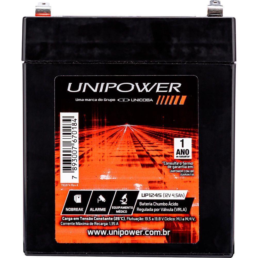 Bateria Estacionária Selada 12v 4,5ah Vrla Up1245 Unipower - 8
