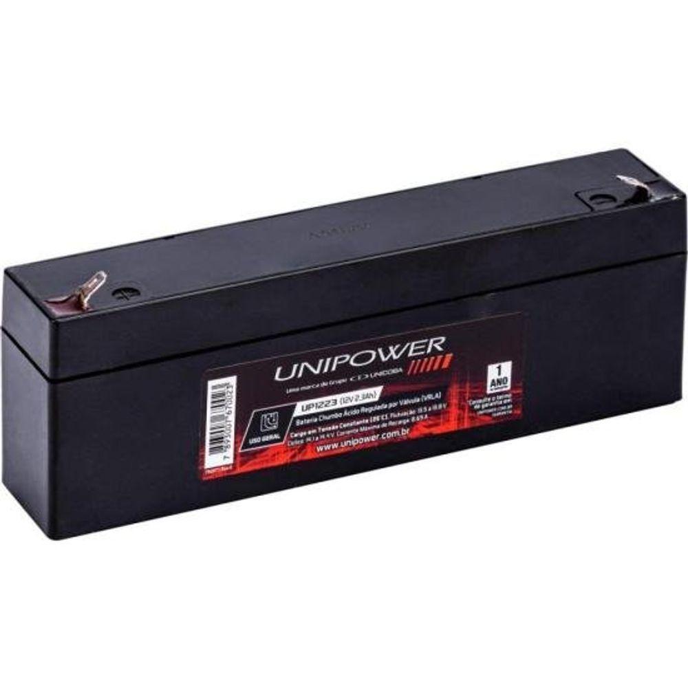 Bateria Estacionária Selada 12v 2,3ah Vrla Up1223 Unipower - 1