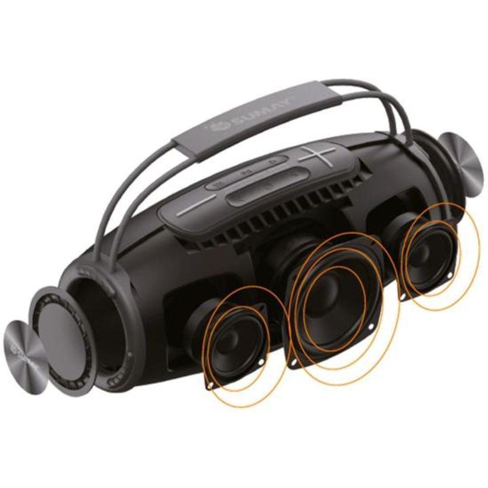 Caixa De Som Sumay Moonbox 10w Preta - 6