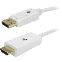 Cabo Displayport Para Hdmi 2m Com Trava Branco 5+ - 1