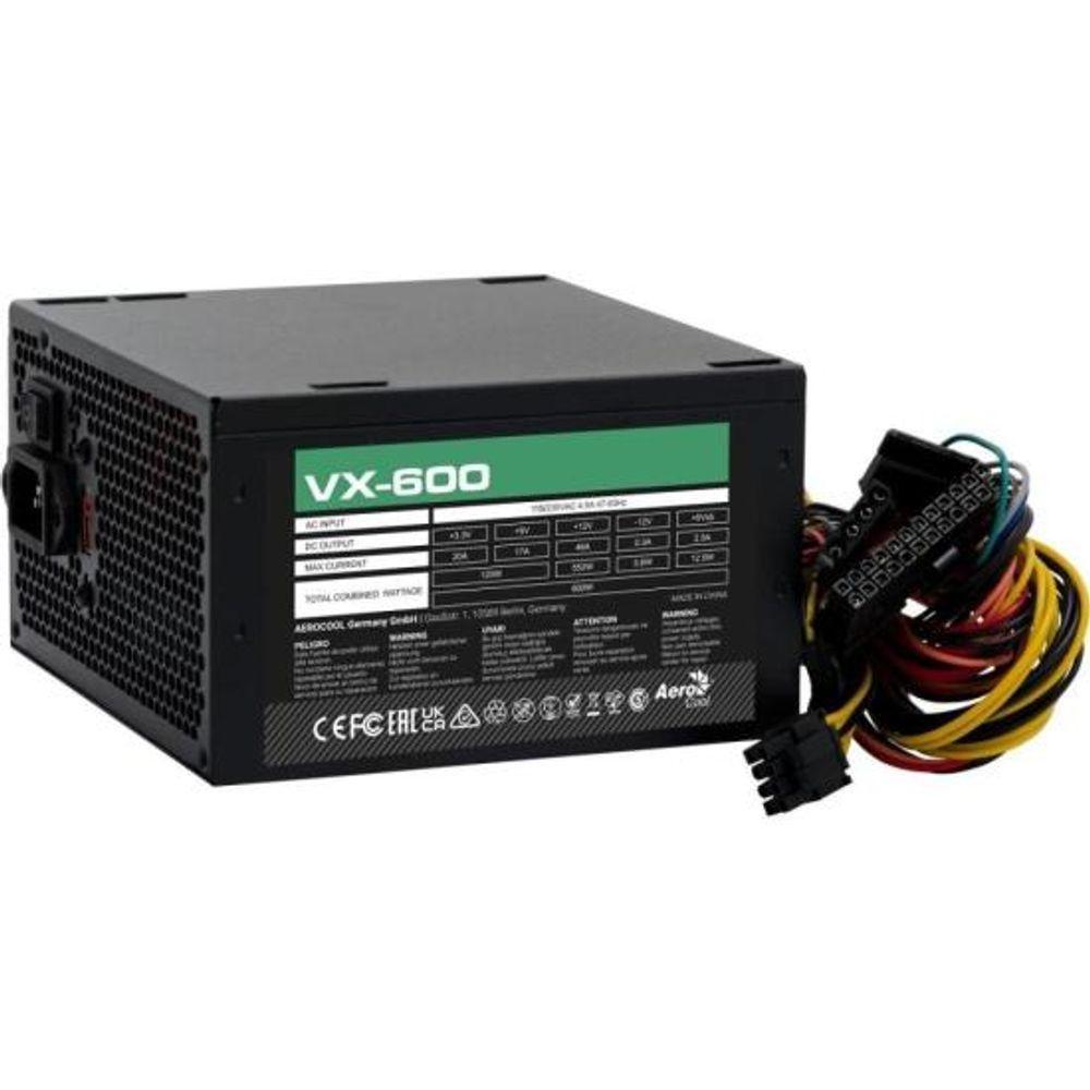Fonte Gamer Atx Aerocool Vx-600 600w Sem Cabo - 1