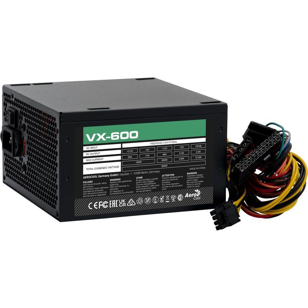 Fonte Gamer Atx Aerocool Vx-600 600w Sem Cabo - 5