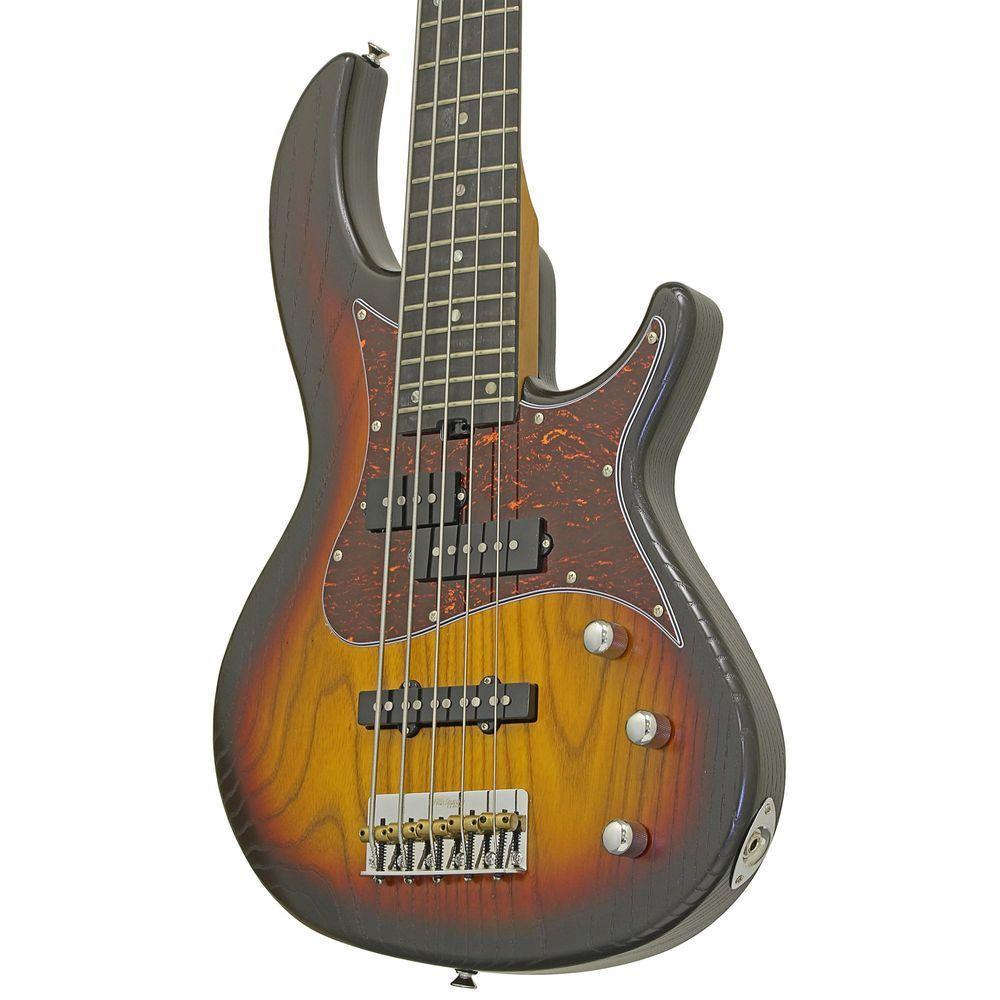 Contrabaixo Aria 313-mk2-5 Detroit 5 Cordas Open-pore Sunburst - 2