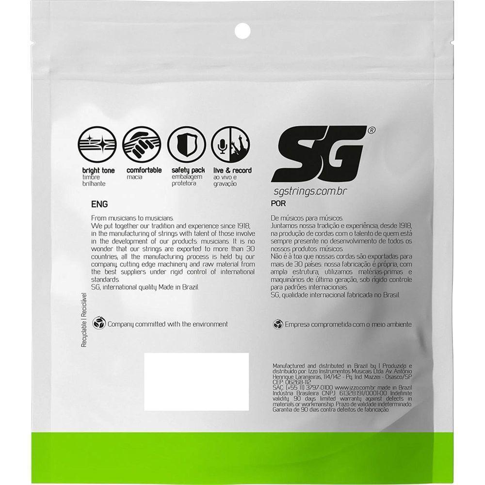 Encordoamento Para Contrabaixo 5 Cordas .040 Extra Leve Sg - 2