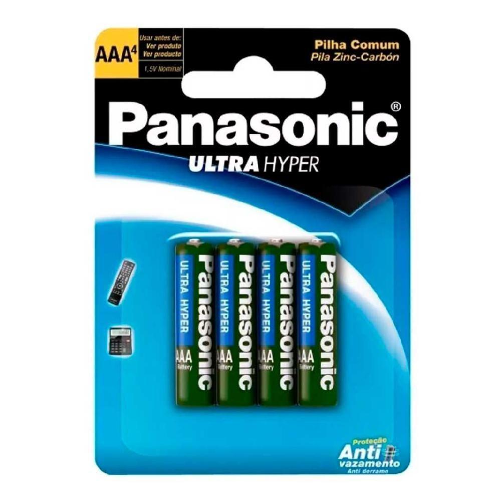 Pilha Comum Aaa Palito Panasonic Sm-4 R03ual-4b400 [f108] - 1