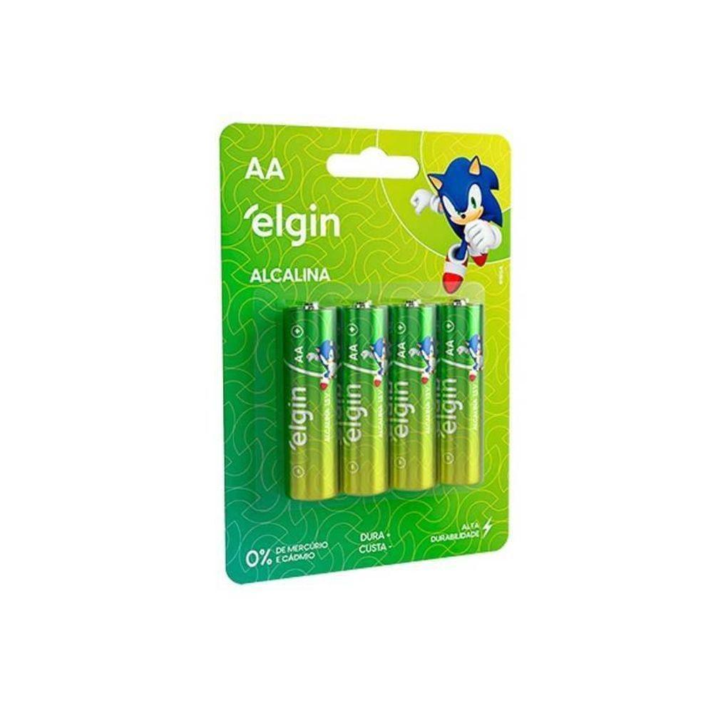 Pilha Alcalina Aa4 Elgin Cartela Com 04 Unidades [f108] - 1