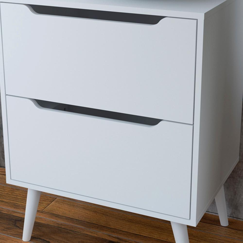 Gabinete 2 Gavetas Com Cuba Para Banheiro Bn3600x39 Branco Tecno Mobili Branco - 4