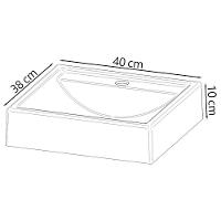 Gabinete 2 Gavetas Com Cuba Para Banheiro Bn3600x39 Branco Tecno Mobili Branco - 5