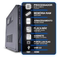 Computador Desktop, Intel Core I3 8º Geração, 8gb Ram, Hd Ssd 240gb, Conexões Usb-vga-hdmi-lan-som