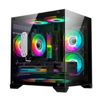 Gabinete Gamer Aquario, Hayom, Gb1790, 4x Fans Rgb, Vidro Temperado, Micro-atx, Mini-itx - Preto - 1