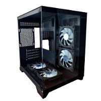 Gabinete Gamer Aquario, Hayom, Gb1790, 4x Fans Rgb, Vidro Temperado, Micro-atx, Mini-itx - Preto - 2