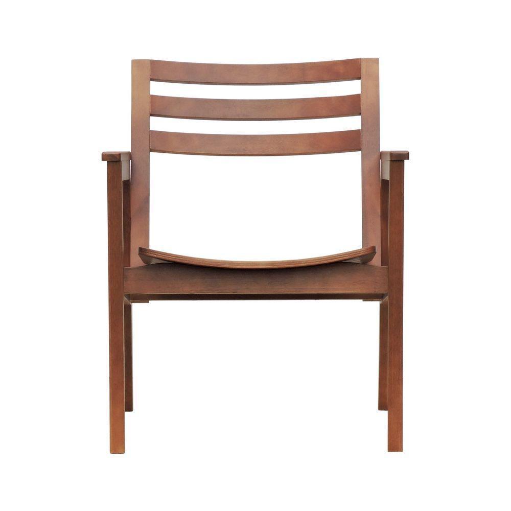 Poltrona Cairo Madeira Maciça Encosto Ripado Assento Anatômico - Amêndoa Madeira - 5