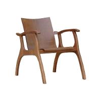 Poltrona Cancun Estrutura Madeira Maciça Encosto E Assento Anatômico Amêndoa - 1