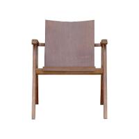 Poltrona Cancun Estrutura Madeira Maciça Encosto E Assento Anatômico Amêndoa - 10