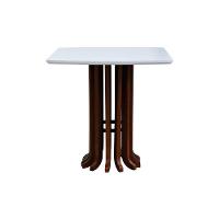 Mesa De Jantar Denver Tampo Retangular 136x80cm Amêndoa-branco - 5