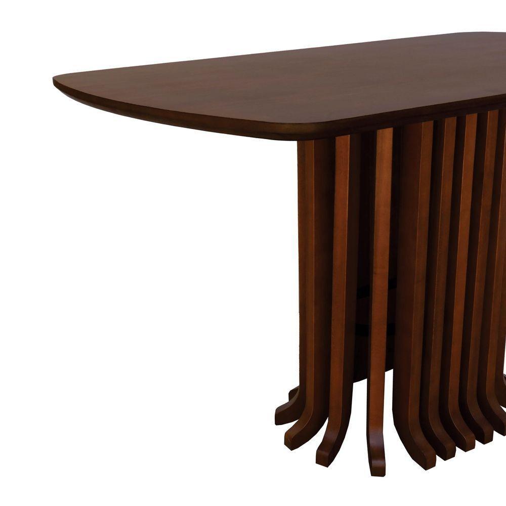 Mesa De Jantar Denver Tampo Retangular 136x80cm Amêndoa - 2