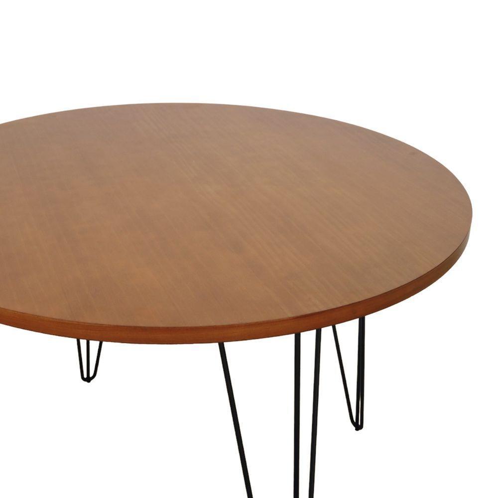 Mesa De Jantar Spectro Redonda ø1060x750 - Preto Amêndoa - 4