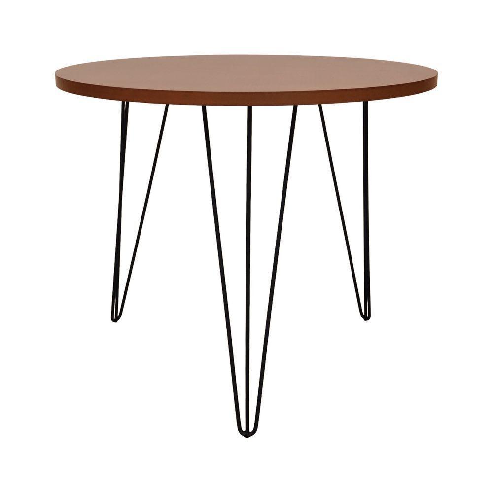 Mesa De Jantar Spectro Redonda ø900x750 - Preto Amêndoa - 3
