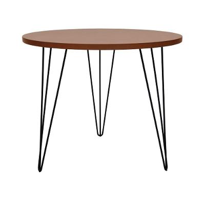Mesa De Jantar Spectro Redonda ø900x750 - Preto Amêndoa
