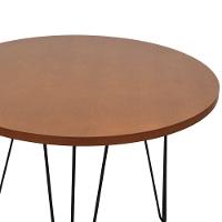 Mesa De Jantar Spectro Redonda ø900x750 - Preto Amêndoa - 2