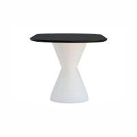 Mesa De Jantar Apollo Tampo Oblongo 180x90cm Branco-preto - 2