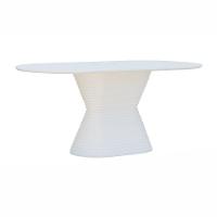 Mesa De Jantar Apollo Tampo Oblongo 180x90cm Branco - 1