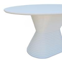 Mesa De Jantar Apollo Tampo Oval 160x90cm Branco - 3
