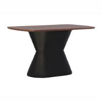 Mesa De Jantar Apollo Tampo Retangular 136x80cm Preto-amêndoa - 1