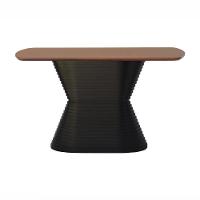 Mesa De Jantar Apollo Tampo Retangular 136x80cm Preto-amêndoa - 5
