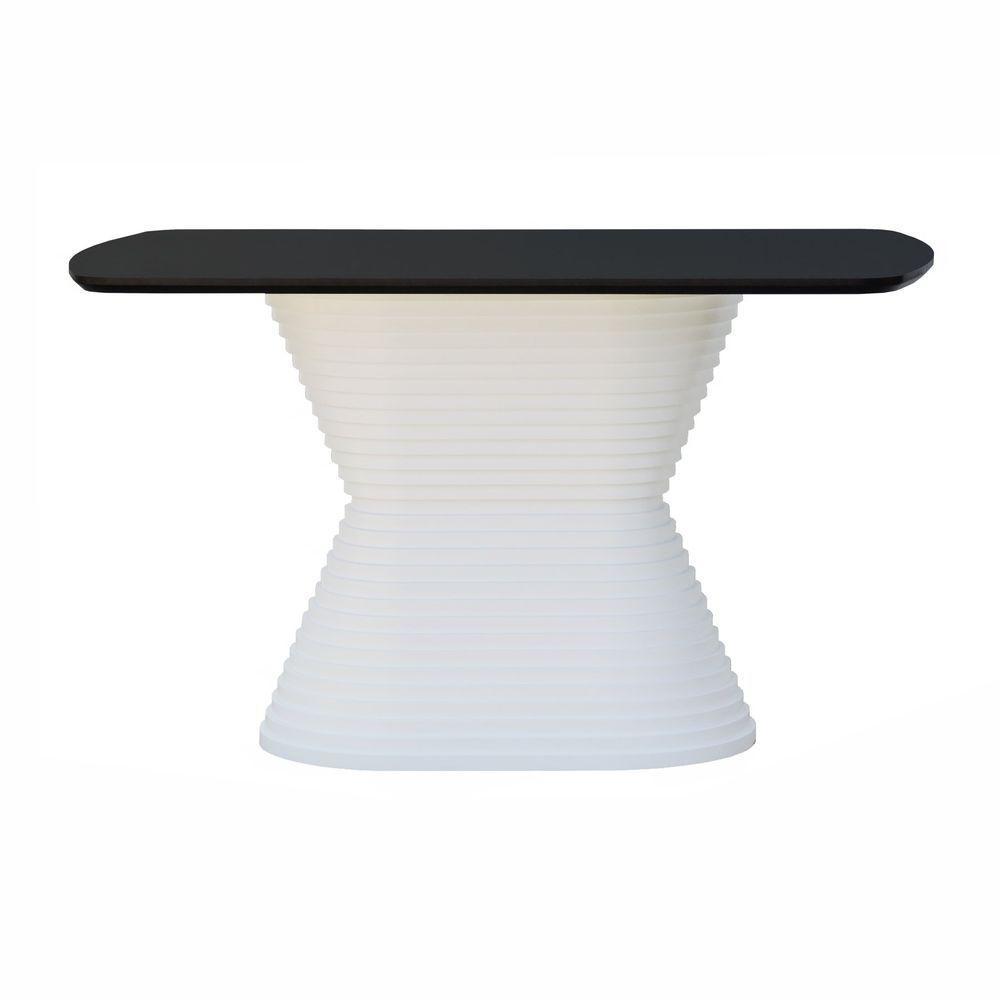 Mesa De Jantar Apollo Tampo Retangular 136x80cm Branco-preto - 5