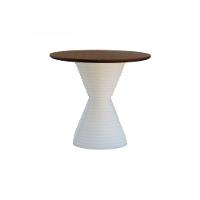 Mesa De Jantar Apollo Tampo Oval 160x90cm Branco-amêndoa