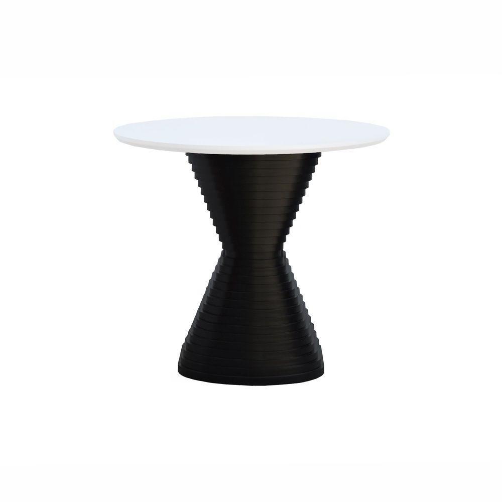 Mesa De Jantar Apollo Tampo Oval 160x90cm Preto-branco - 2
