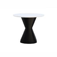 Mesa De Jantar Apollo Tampo Oval 160x90cm Preto-branco - 2
