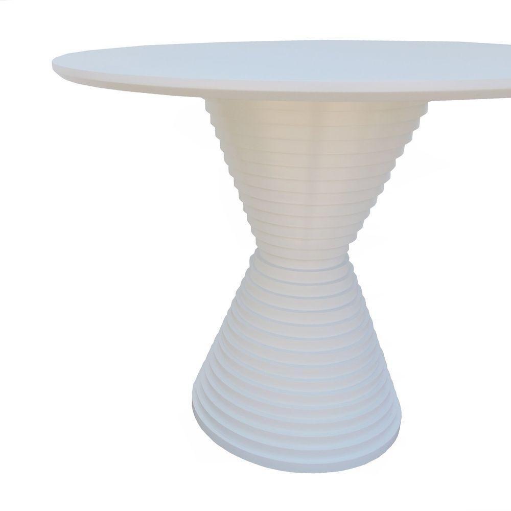 Mesa De Jantar Apollo Tampo Redondo ø100 Branco - 2