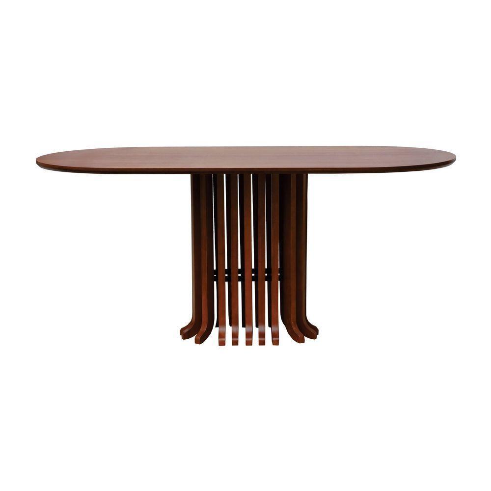 Mesa De Jantar Denver Tampo Oblongo 180x90cm Amêndoa - 3