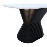 Mesa De Jantar Apollo Tampo Retangular 136x80cm Preto-branco - 3