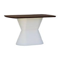 Mesa De Jantar Apollo Tampo Retangular 136x80cm Branco-amêndoa - 1
