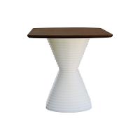 Mesa De Jantar Apollo Tampo Retangular 136x80cm Branco-amêndoa