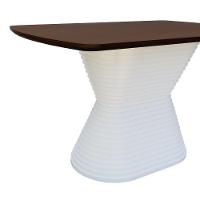 Mesa De Jantar Apollo Tampo Retangular 136x80cm Branco-amêndoa - 5