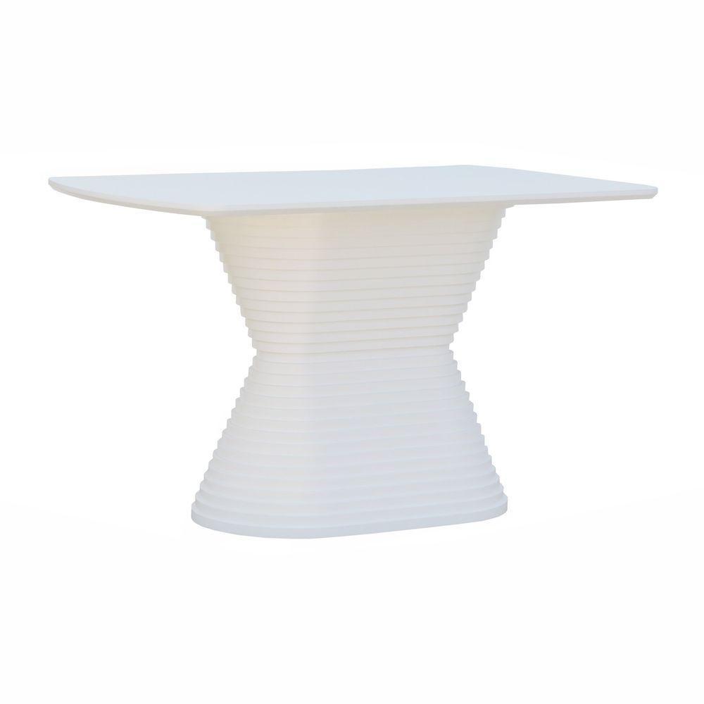 Mesa De Jantar Apollo Tampo Retangular 136x80cm Branco - 1