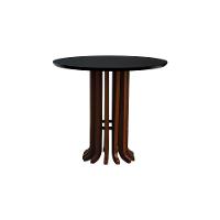Mesa De Jantar Denver Tampo Oval 160x90cm Amêndoa-preto