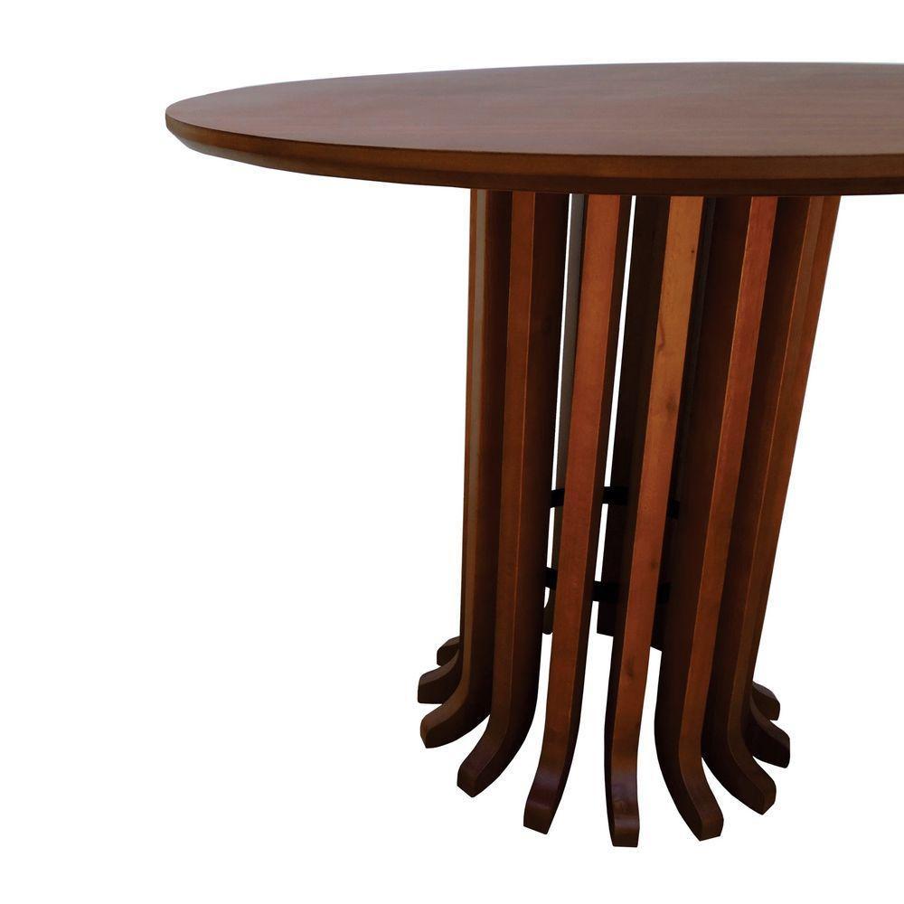 Mesa De Jantar Denver Tampo Redondo ø100 Amêndoa - 3